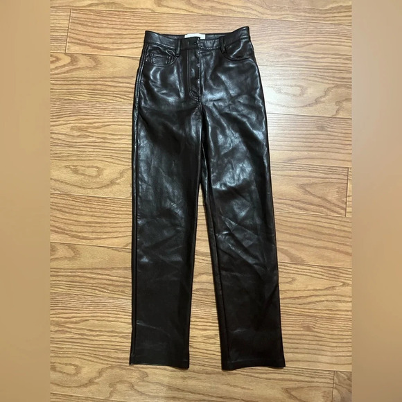 Aritzia Pants - NEW Aritzia Leather Pants Size 0